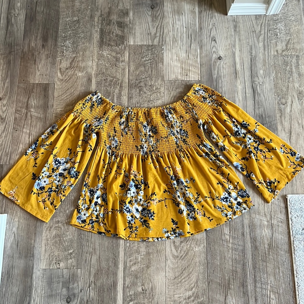 Xhilaration Off Shoulder Babydoll Top.